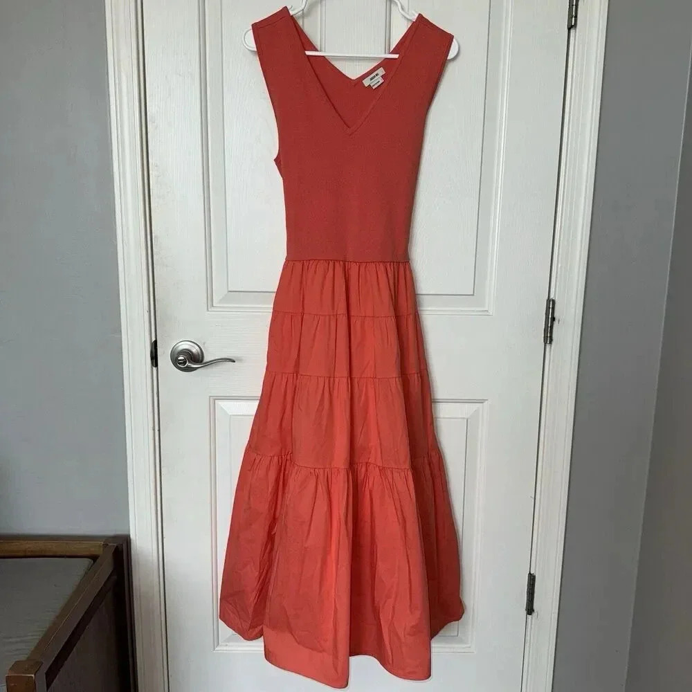 Jason Wu Coral Midi Dress